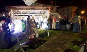 Representació  del Belén viviente en ...