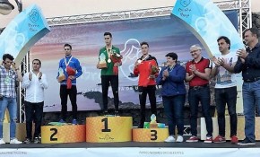 El atleta del Piélagos Fernando Sainz, ...