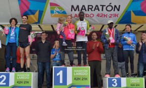 Las atletas del Piélagos Elena Moreno ...