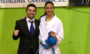 La deportista del Club Kime Carlota ...