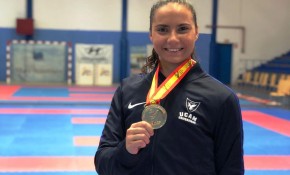 La karateca del Club Kime de Boo ...