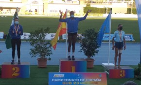 La atleta del Piélagos Osasere Eghosa, ...