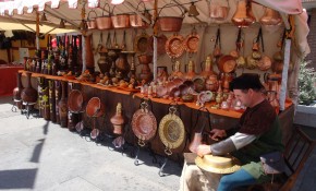 Una recreación de cómo se trabajaba ...