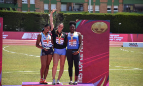 La atleta del Piélagos Andrea Njimi ...