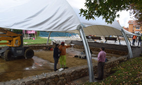 En marcha la colocación de la cubierta ...