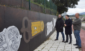 Piélagos pinta un mural conmemorativo ...