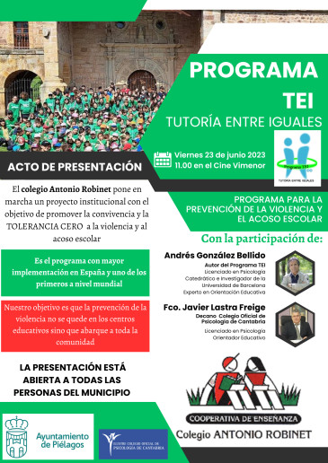 Presentació  Programa TEI en Piélagos