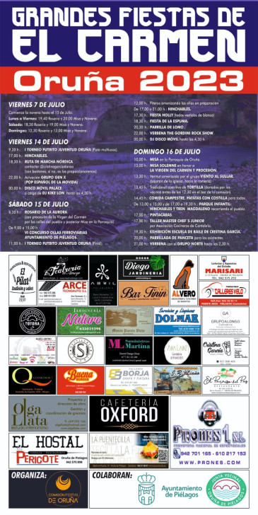 Fiestas del Carmen 2023 - Oruña de ...