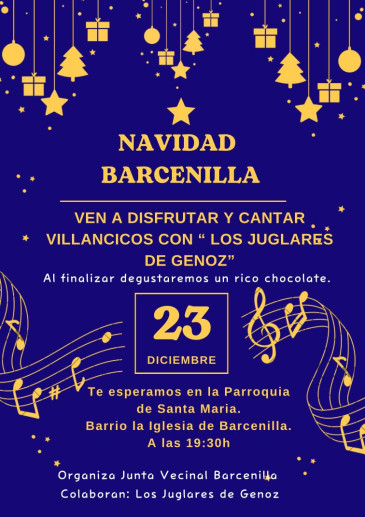 Villancicos navideños en Barcenilla