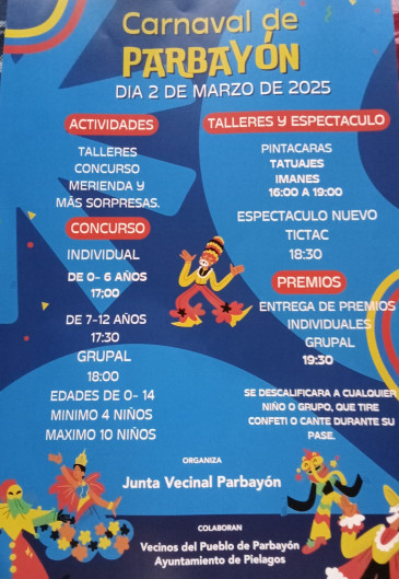 Carnaval infantil 2025 Parbayón