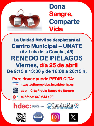 Jornada donación sangre en Renedo