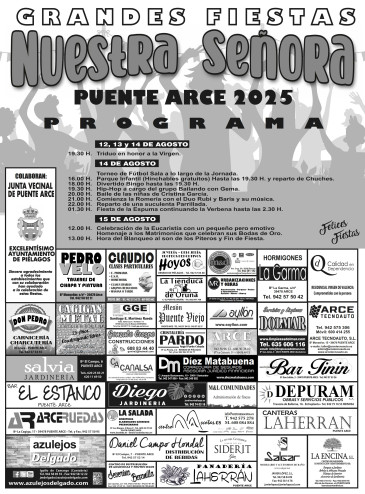 Fiestas de Nuestra Señora 2025 - Arce