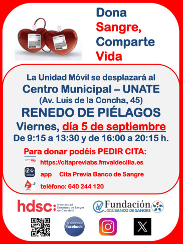 Jornada donación sangre en Renedo