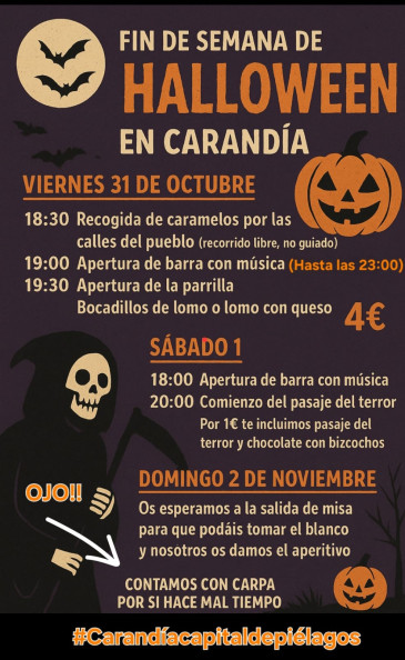 Fiesta de Halloween 2025 - Carandía