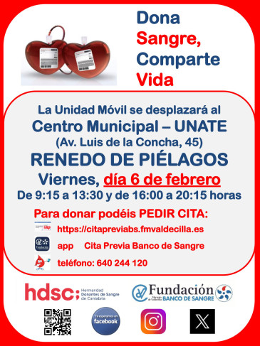 Jornada donación sangre en Renedo