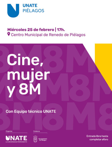Cine, mujer y 8M - UNATE en Piélagos