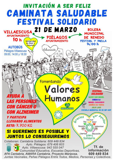 Marcha solidaria 'Gracias a la vida'  ...