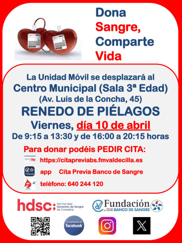 Jornada donación sangre en Renedo
