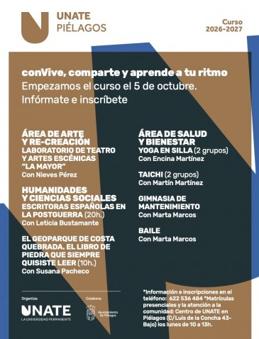 Curso 2026-2027 UNATE Piélagos 