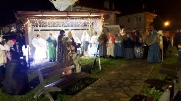 Representació  del Belén viviente en ...