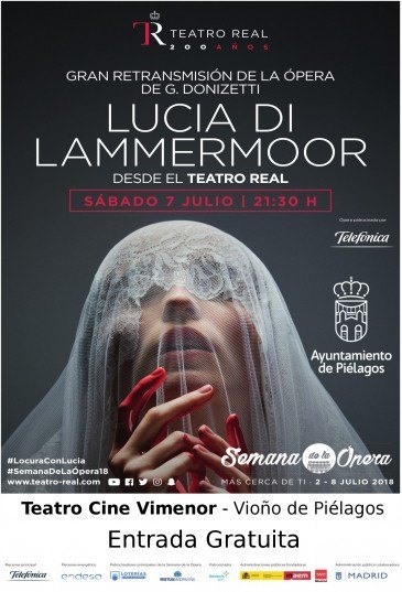 Retransmisión nacional ópera 'Lucia ...
