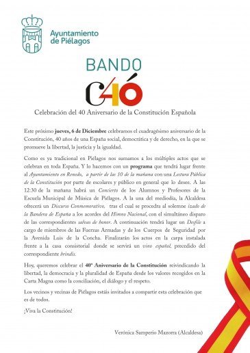 Acto conmemorativo 40 aniversario ...