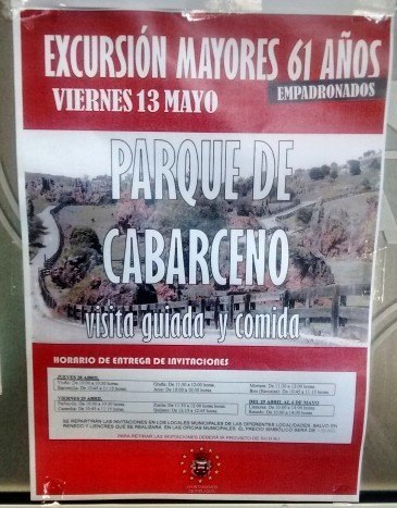 Excursión mayores de 61 años
