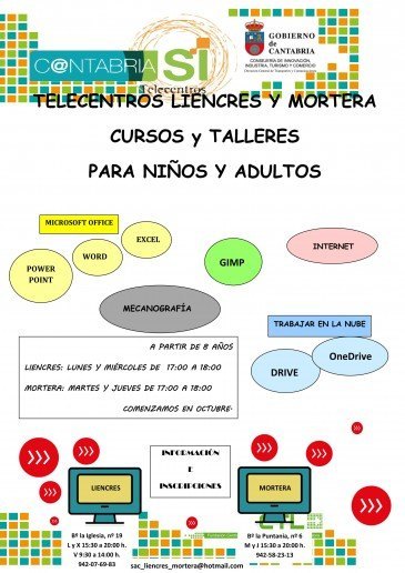 Abierta la inscripción para los cursos ...