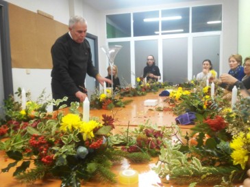 Más de una treinta de vecinos ...