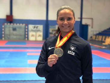 La karateca del Club Kime de Boo ...