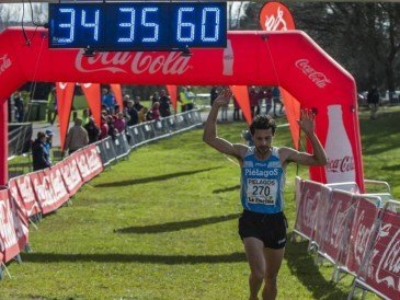 El atleta del Piélagos Javier Crespo ...