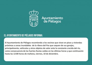 Aviso importante para los vecinos