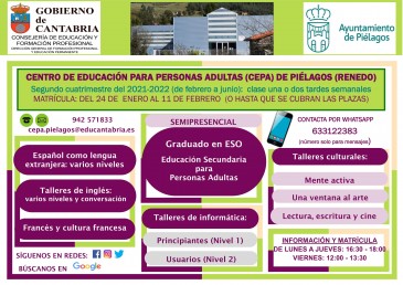 El CEPA de Piélagos abrirá el lunes ...