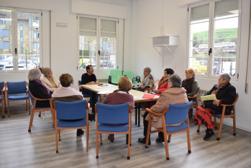 Las participantes en el Taller ...