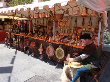 Una recreación de cómo se trabajaba ...