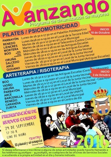 Arteterapia, Risoterapia y Pilates, ...