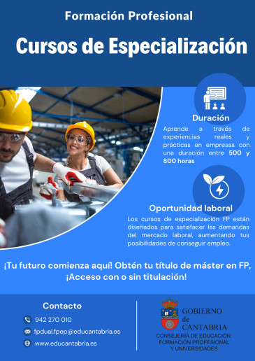 Abierta la matrícula en los Cursos de ...