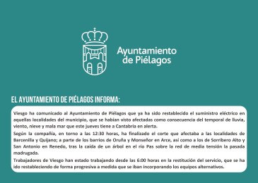 Viesgo comunica al Ayuntamiento de ...