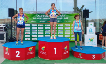 La atleta del Piélagos Carmen Cacho, ...