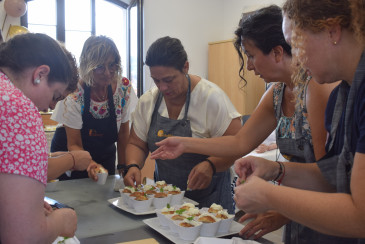 Gema Ruiz imparte un taller de catering ...