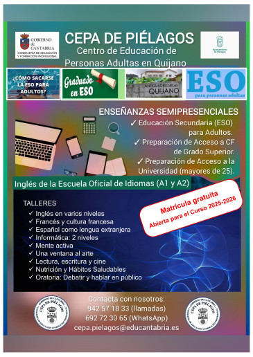 El CEPA de Piélagos abre el período ...