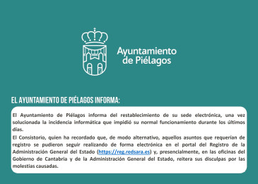 Restablecida la sede electrónica del ...