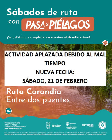 Piélagos aplaza debido al mal tiempo ...