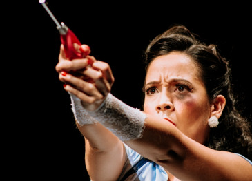 La actriz colombiana Luisa Vergara ...