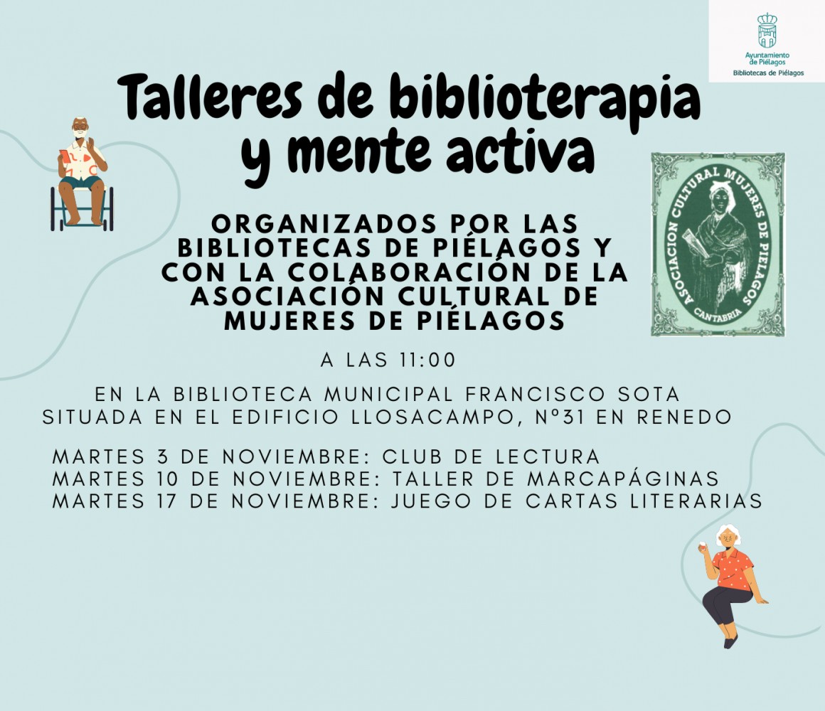 La Biblioteca de Renedo ofrece talleres de biblioterapia para mayores de 60 años